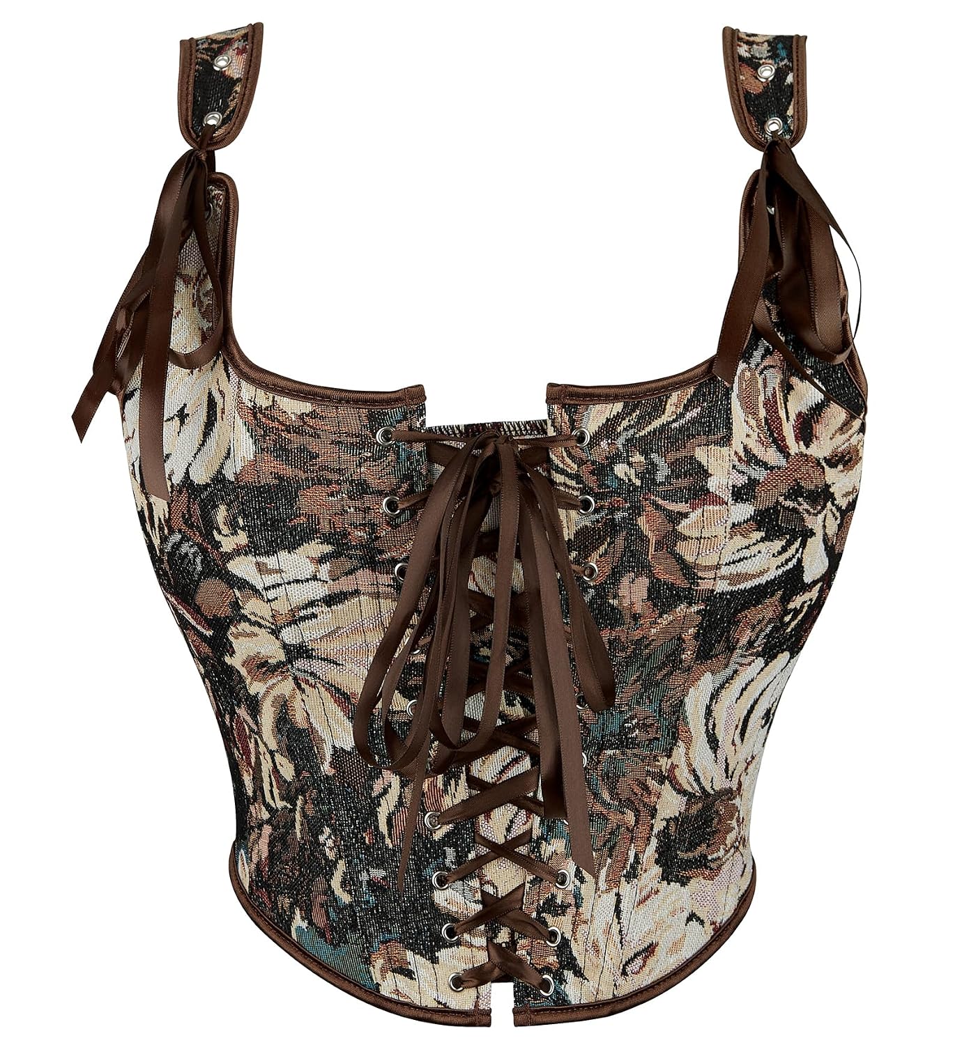 Renaissance Floral Corset Bustier for Women — image 2