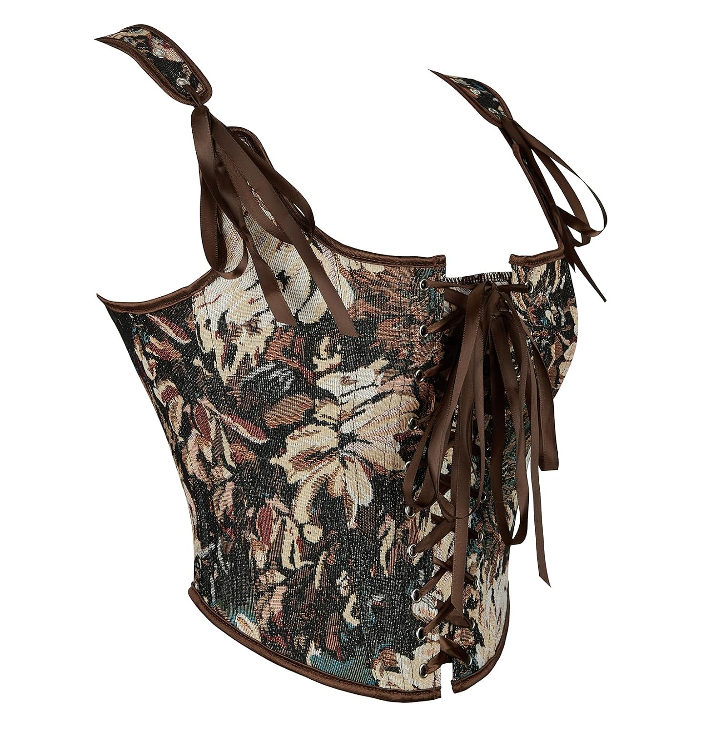 HinyBoeh Renaissance Floral Corset Bustier for Women — image 3