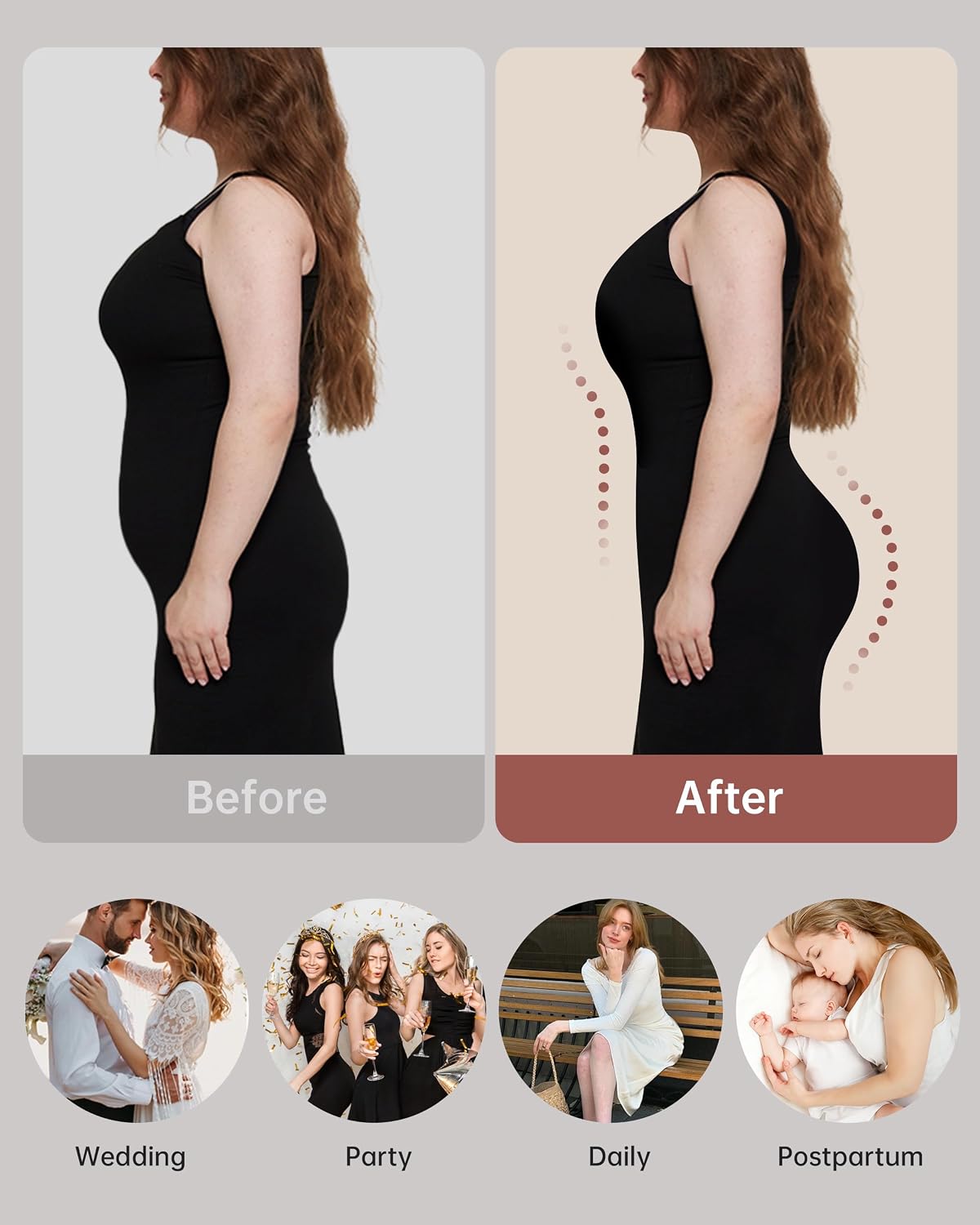 Vertvie High Waisted Tummy Control Shapewear Shorts — image 5