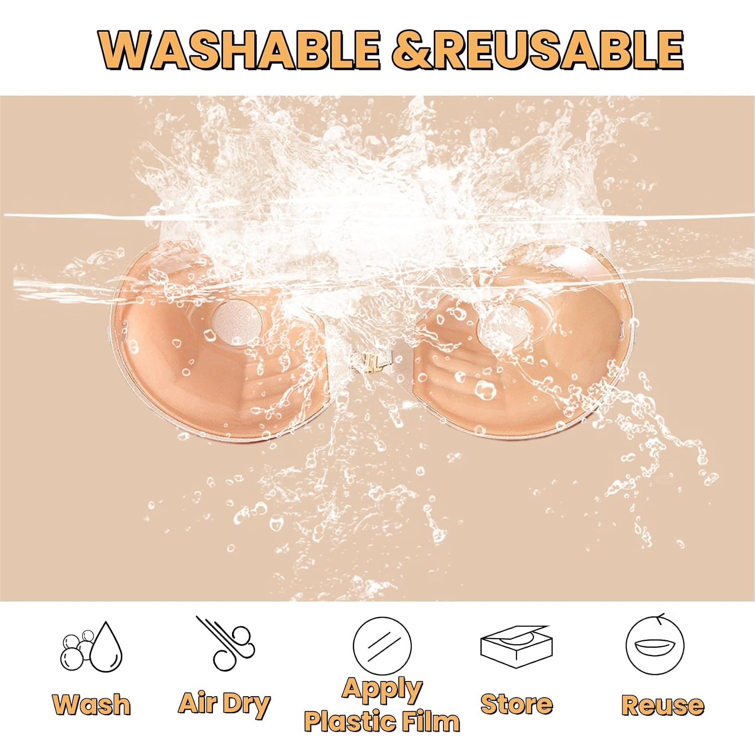 Nimiah Thick Padded Strapless Adhesive Push-Up Bra — image 4