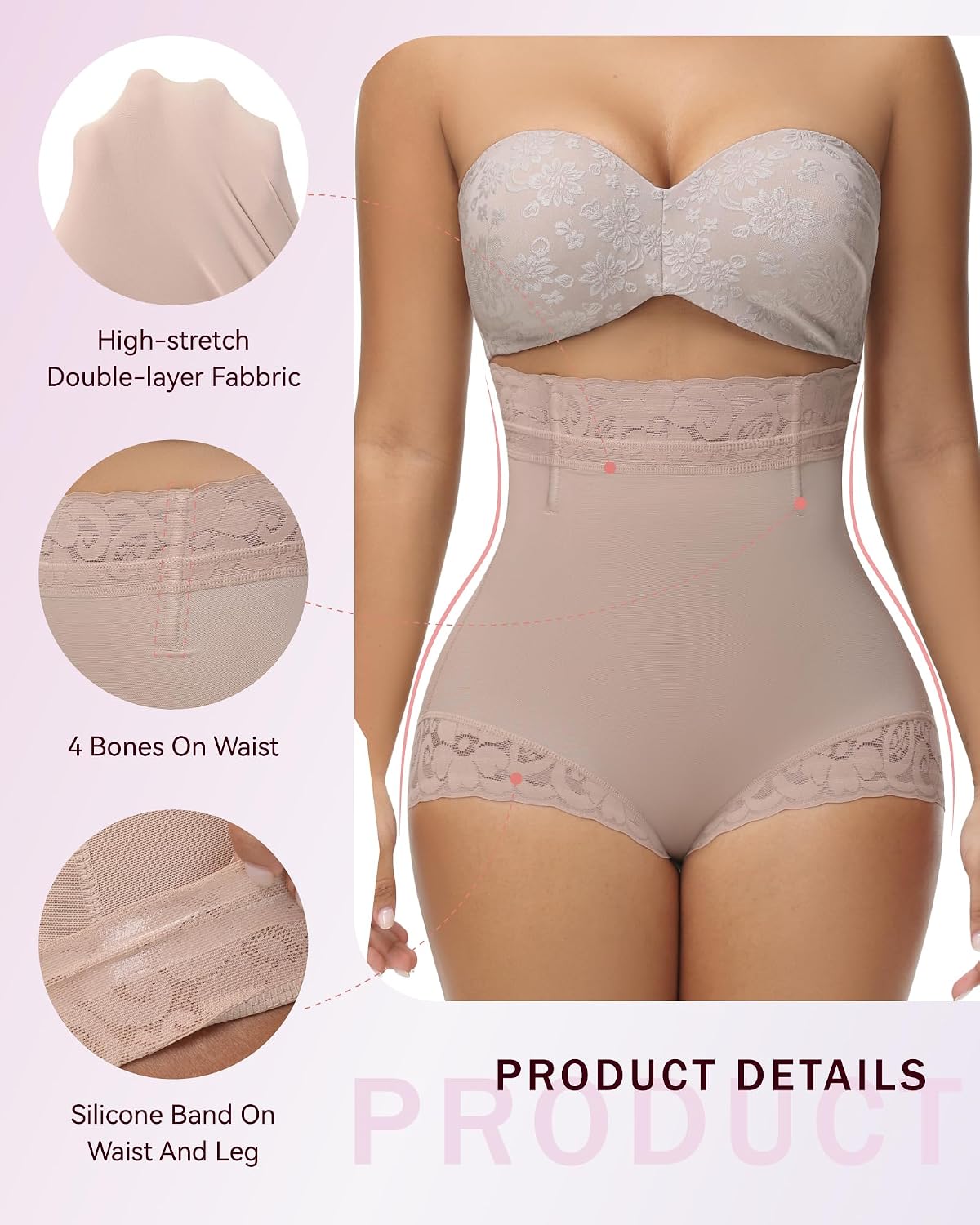 SHAPSHE High Waisted Butt Lifting Shapewear Shorts — image 2