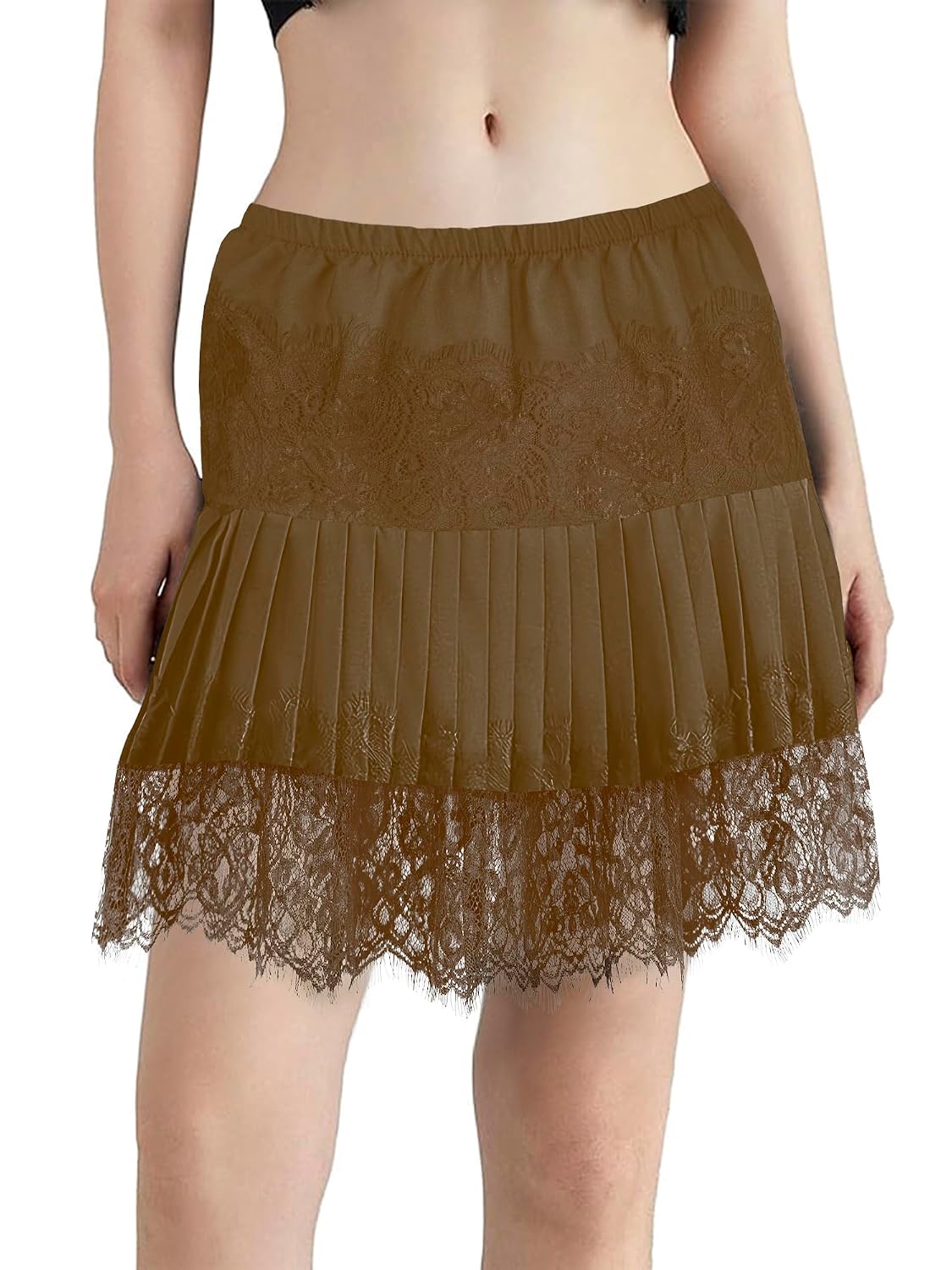 tagunop Mini Lace Slip Skirt for Women — image 7