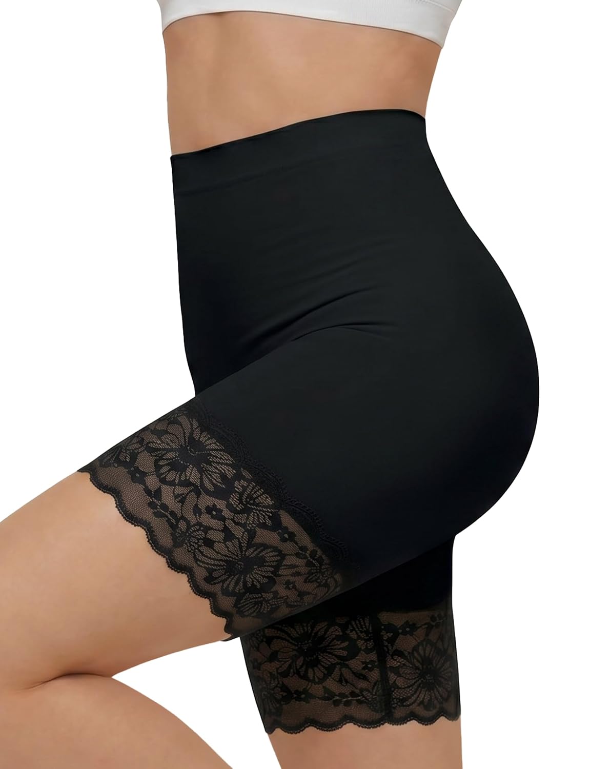 ZENUTA Seamless Lace Hem Slip Shorts — image 2