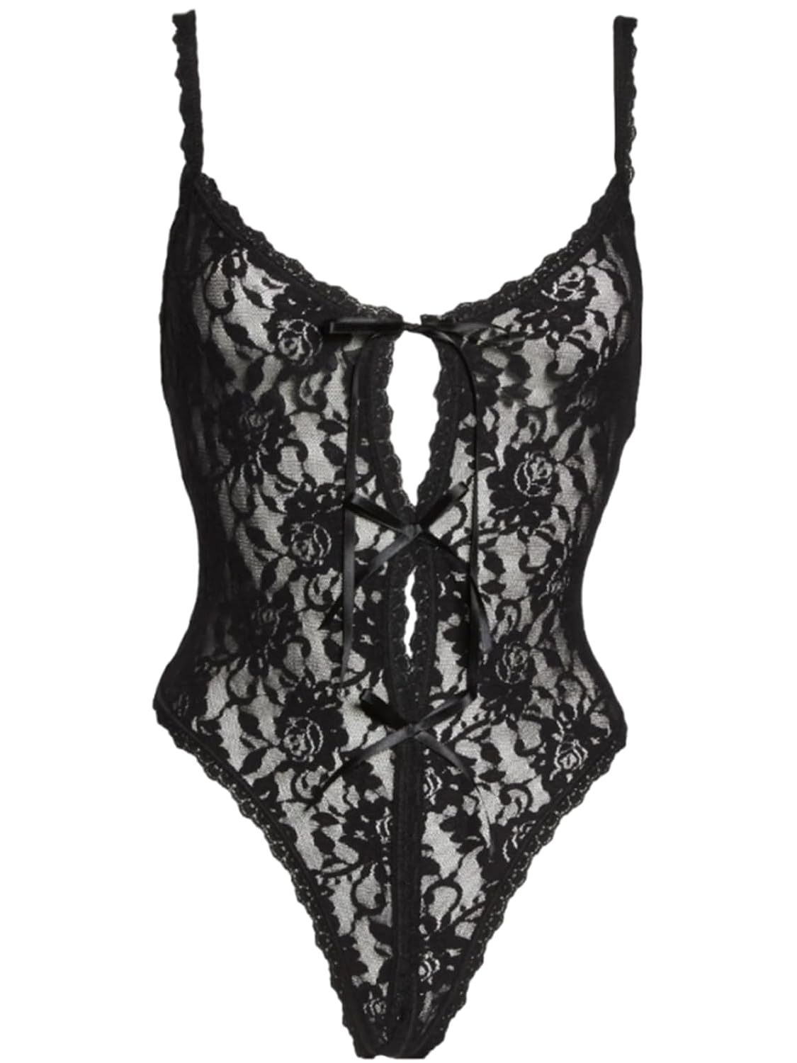 Kolagri Front Closure Deep V Lace Bodysuit — image 5