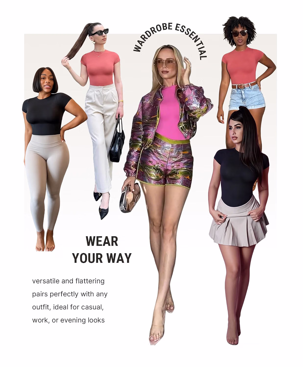 FeelinGirl Tummy Control Short Sleeve Shapewear Bodysuit — image 6