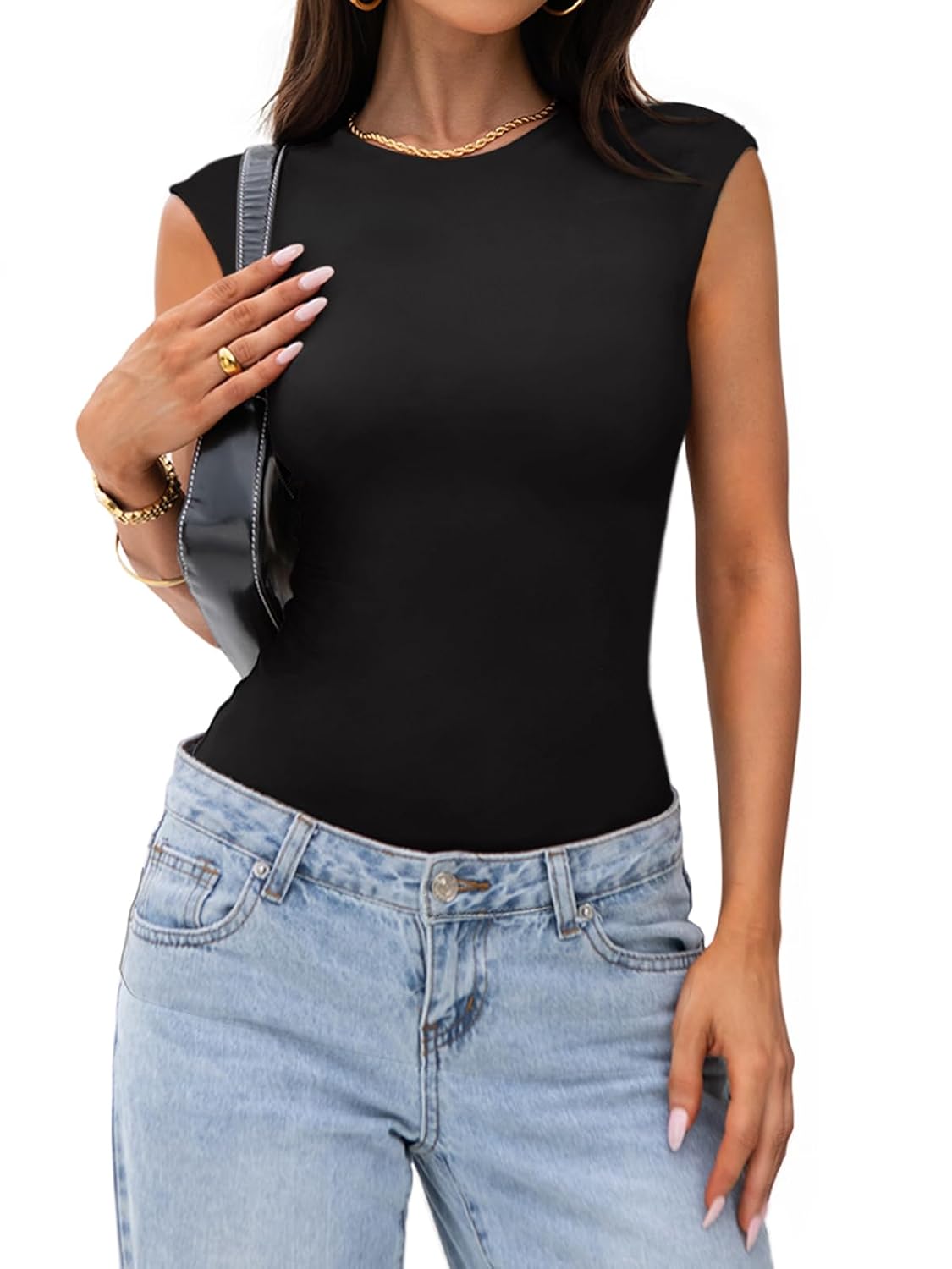 PINKMSTYLE Sleeveless Crew Neck Bodysuit — image 4