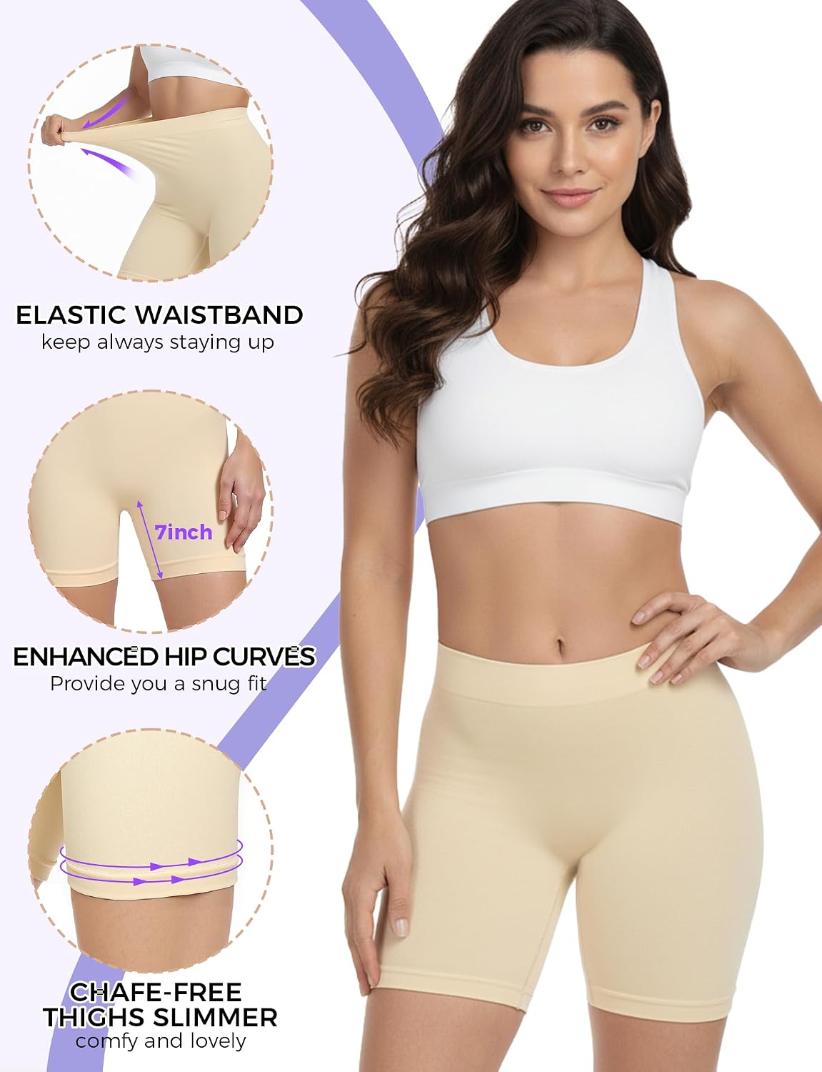 ZENUTA Seamless Anti Chafing Slip Shorts — image 4