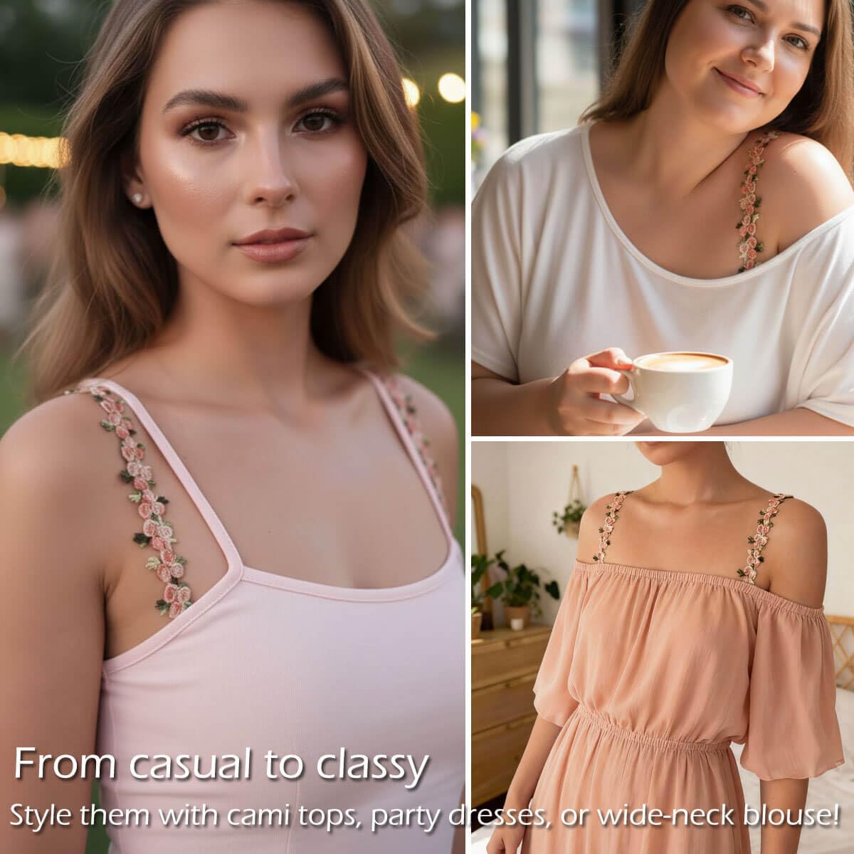Moly Story Decorative Flower Lace Bra Straps — image 3
