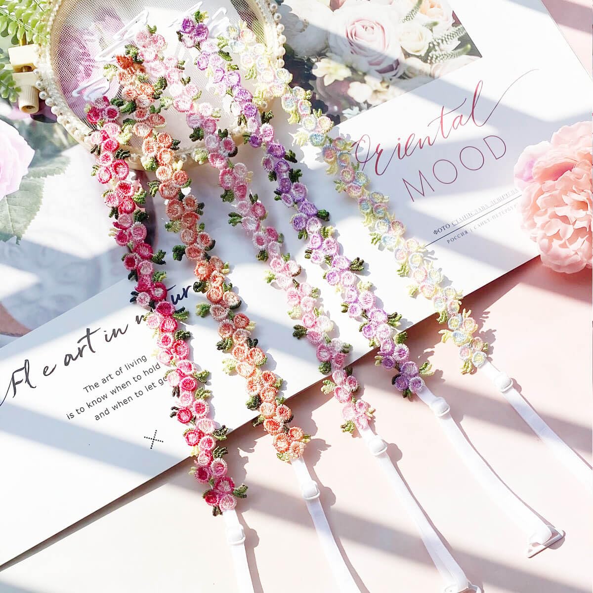 Moly Story Decorative Flower Lace Bra Straps — image 9