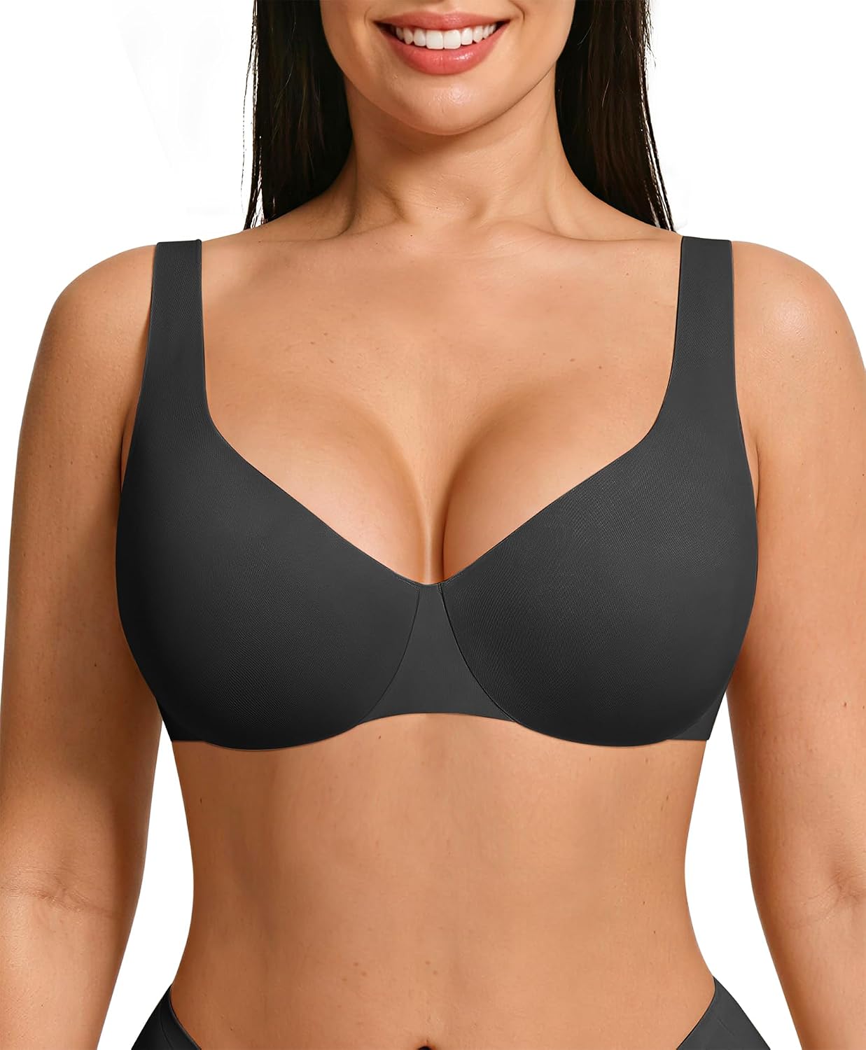 FeelinGirl Women's Unlined Underwire Full Coverage Bra