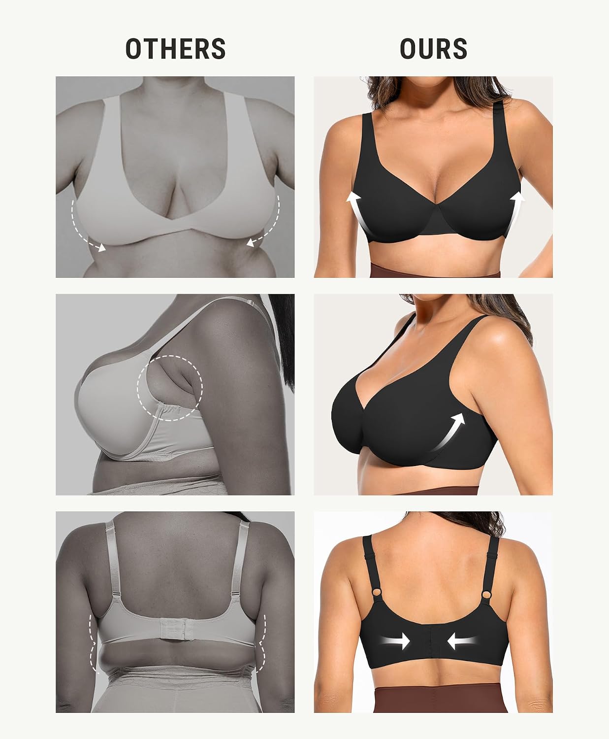 FeelinGirl Women's Unlined Underwire Full Coverage Bra — image 5