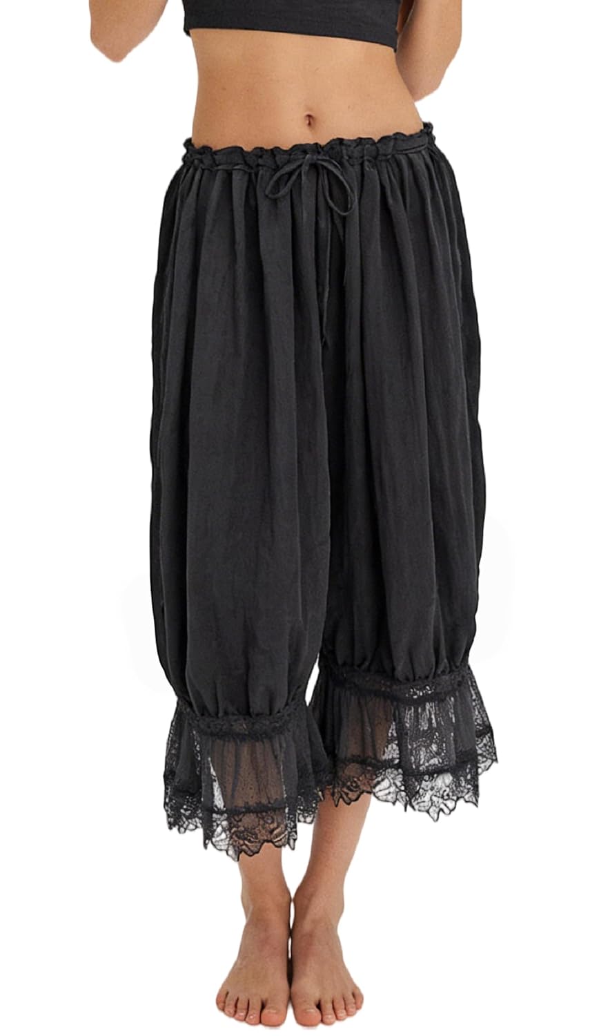 NUFIWI Women's Ruffle Lace Bloomer Pants — image 2