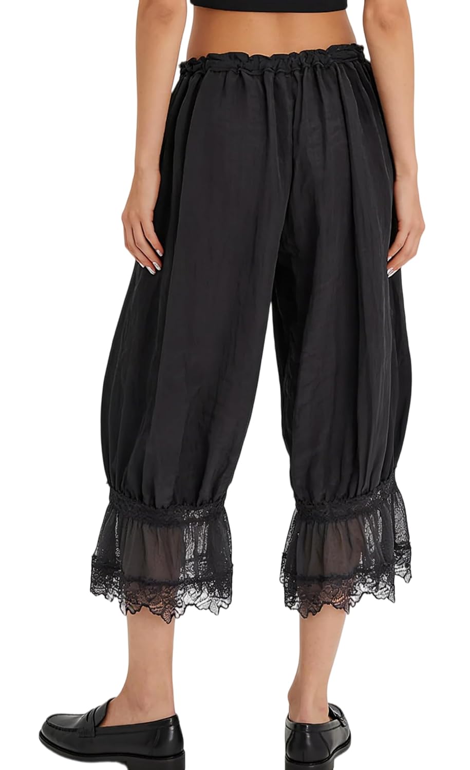 NUFIWI Women's Ruffle Lace Bloomer Pants — image 4