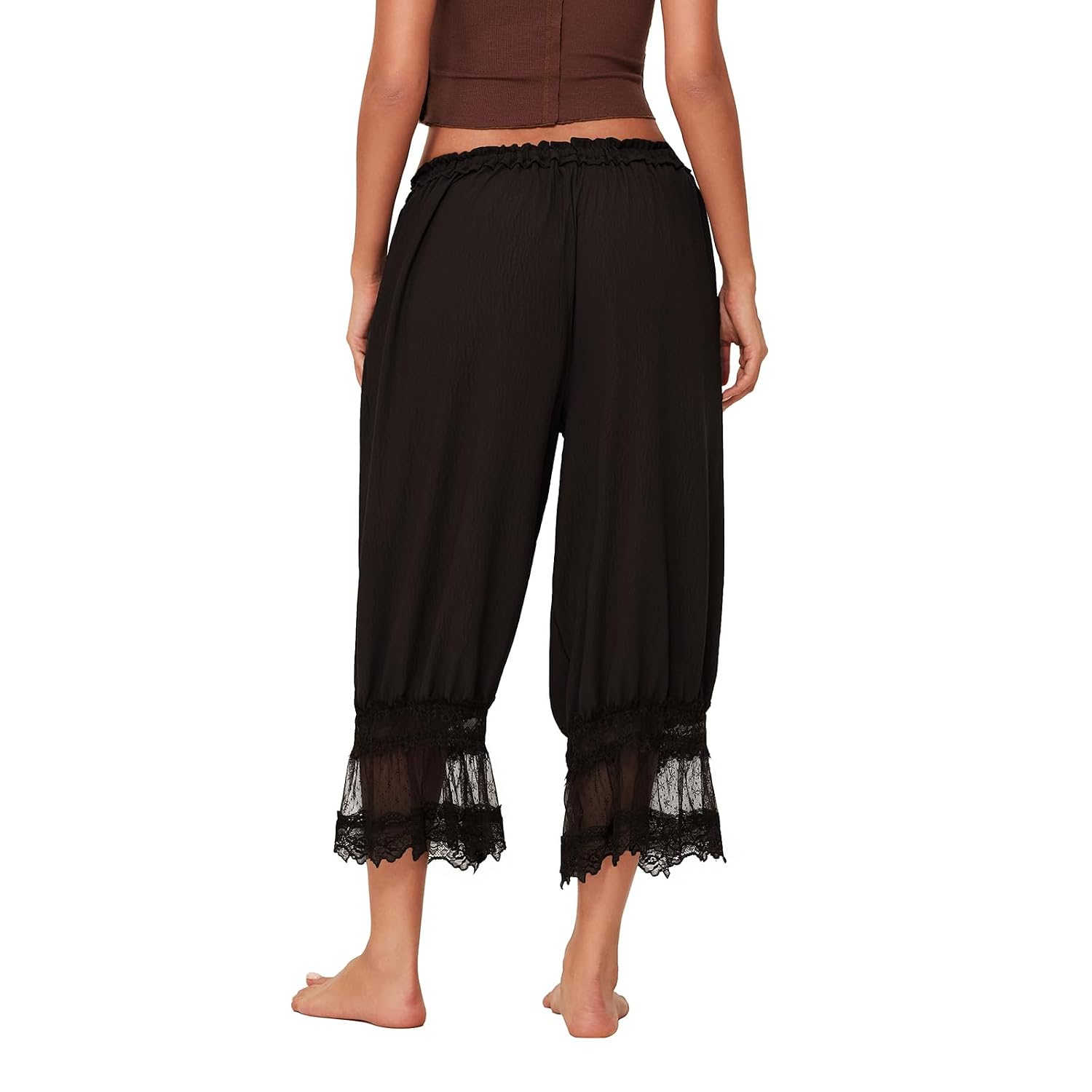 NUFIWI Women's Ruffle Lace Bloomer Pants — image 6