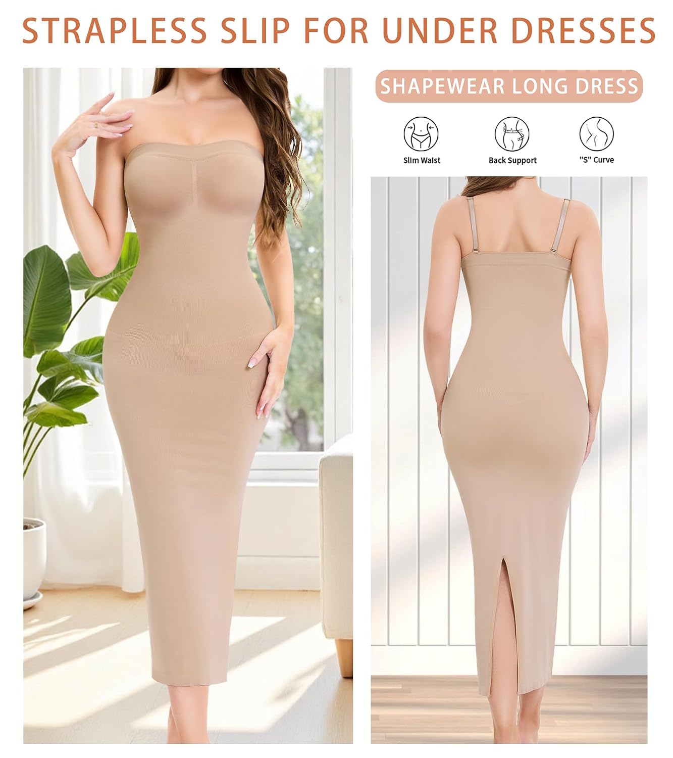 LIRASDIS Strapless Seamless Slip Shapewear — image 2