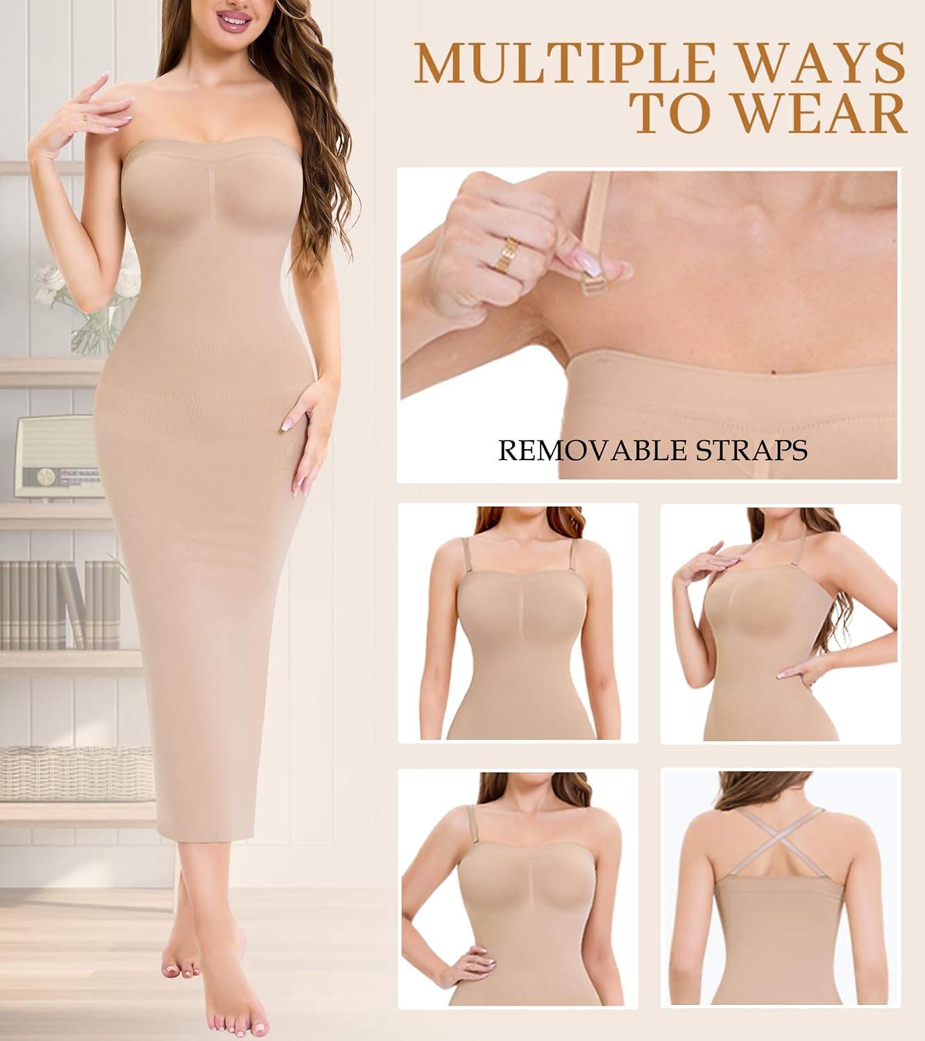LIRASDIS Strapless Seamless Slip Shapewear — image 7
