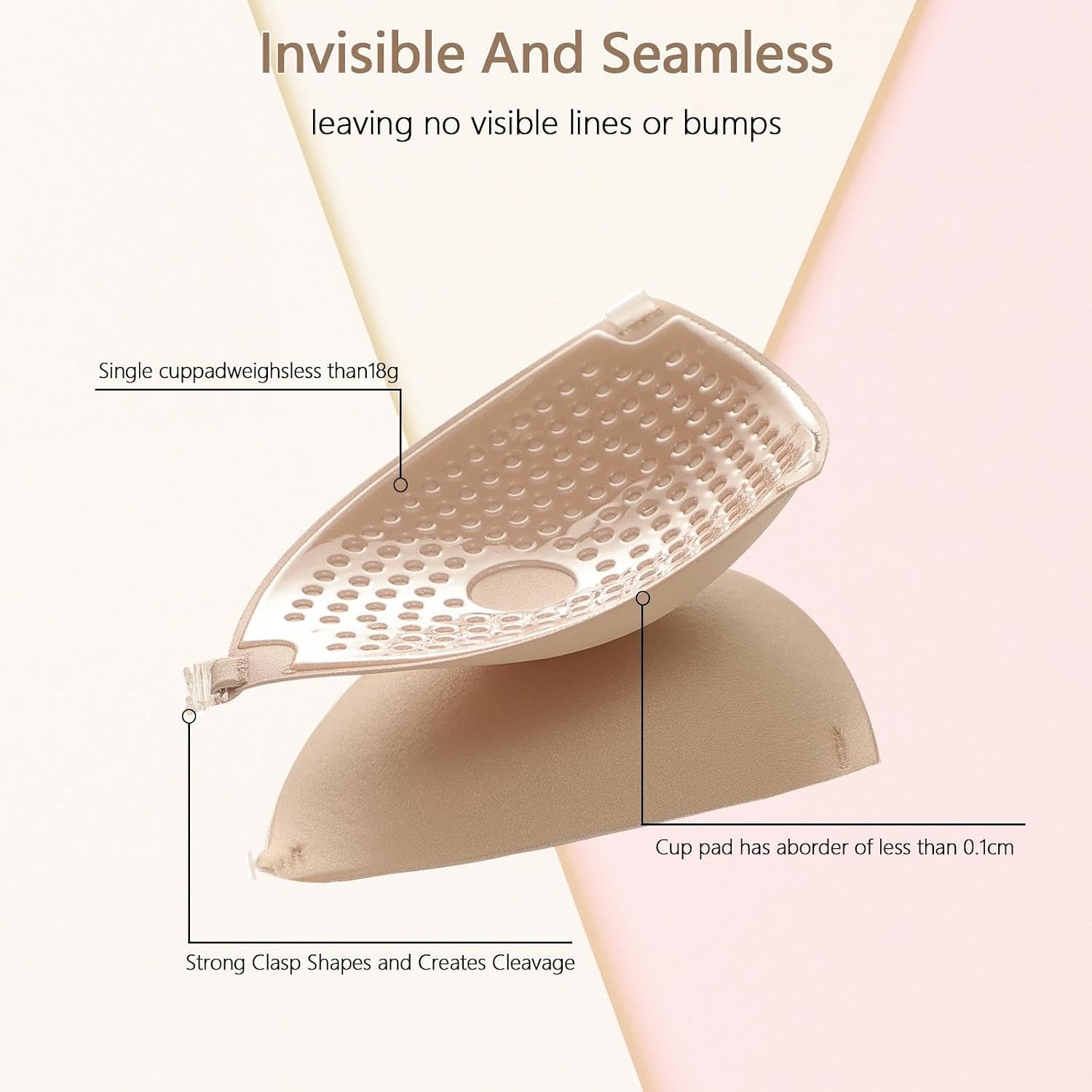Strapless Invisible Adhesive Push Up Bra for Women — image 3
