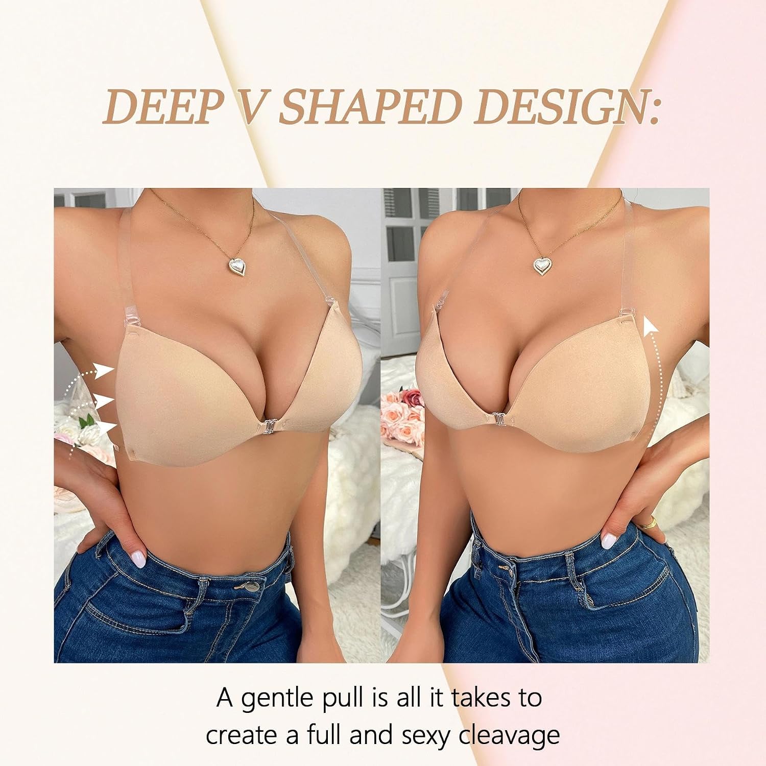 Strapless Invisible Adhesive Push Up Bra for Women — image 6