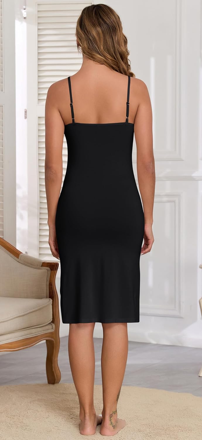 Qzzater Adjustable Spaghetti Strap Slip Dress — image 6