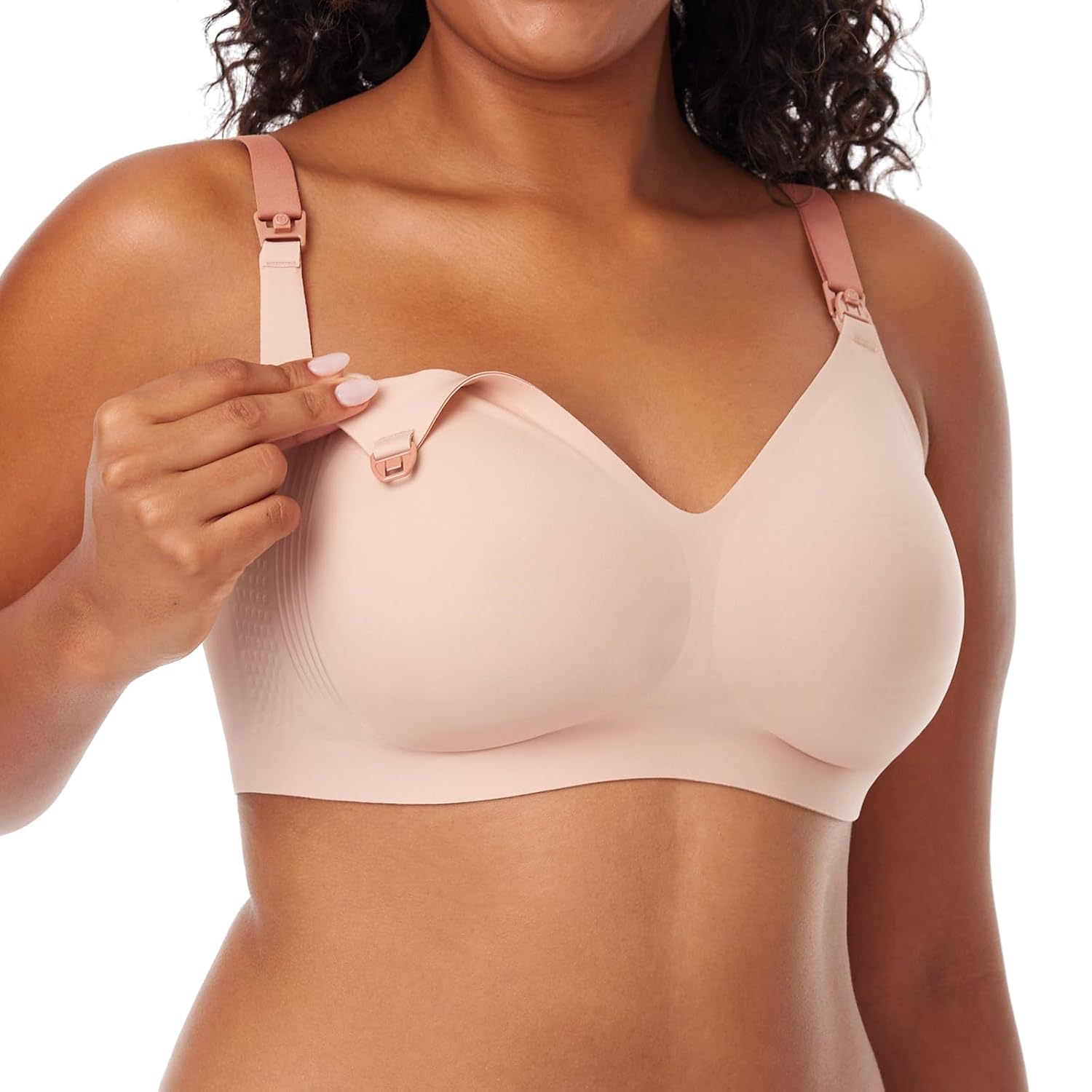 Momcozy Seamless Nursing Bra with Jelly Strip Lift