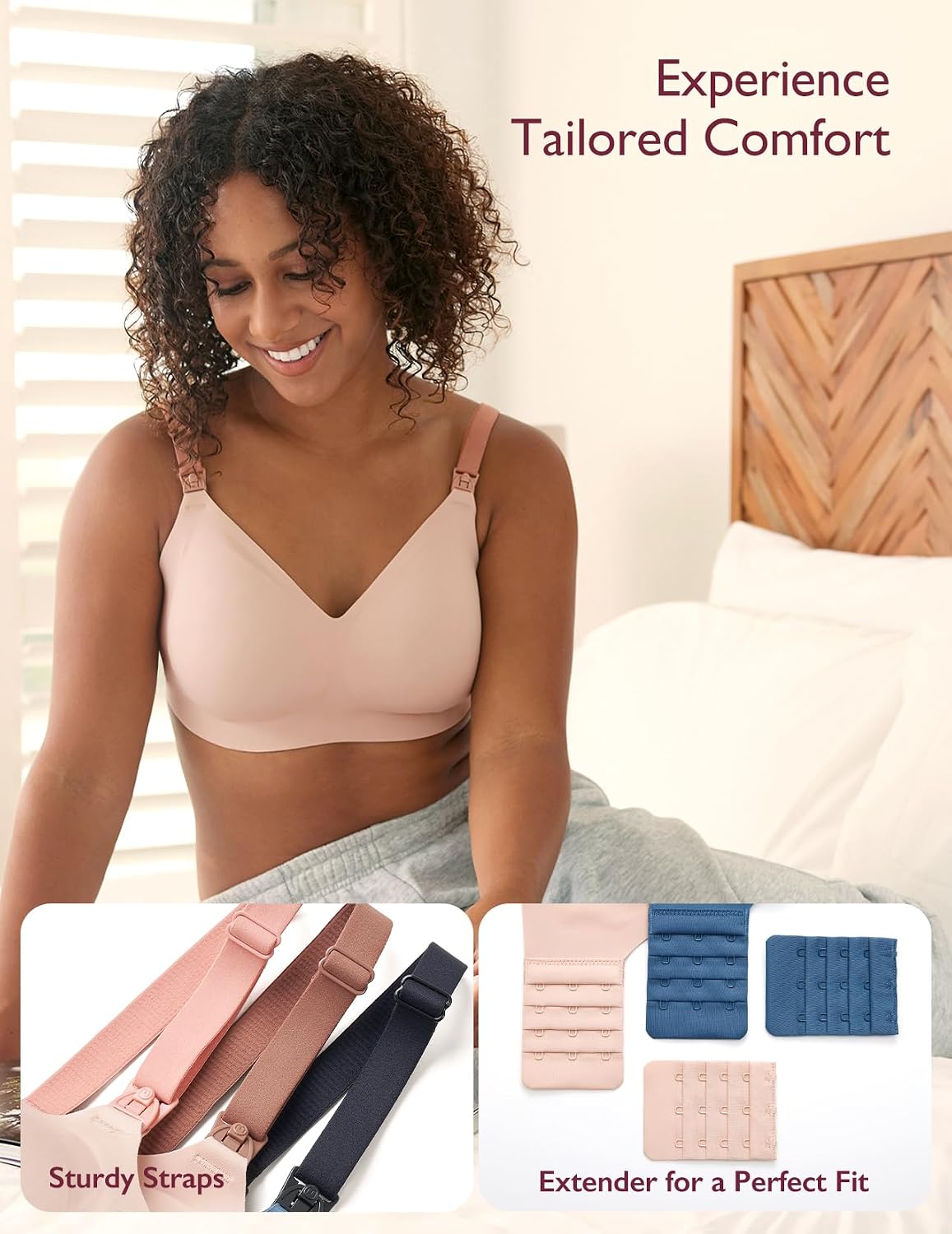 Momcozy Seamless Nursing Bra with Jelly Strip Lift — image 5