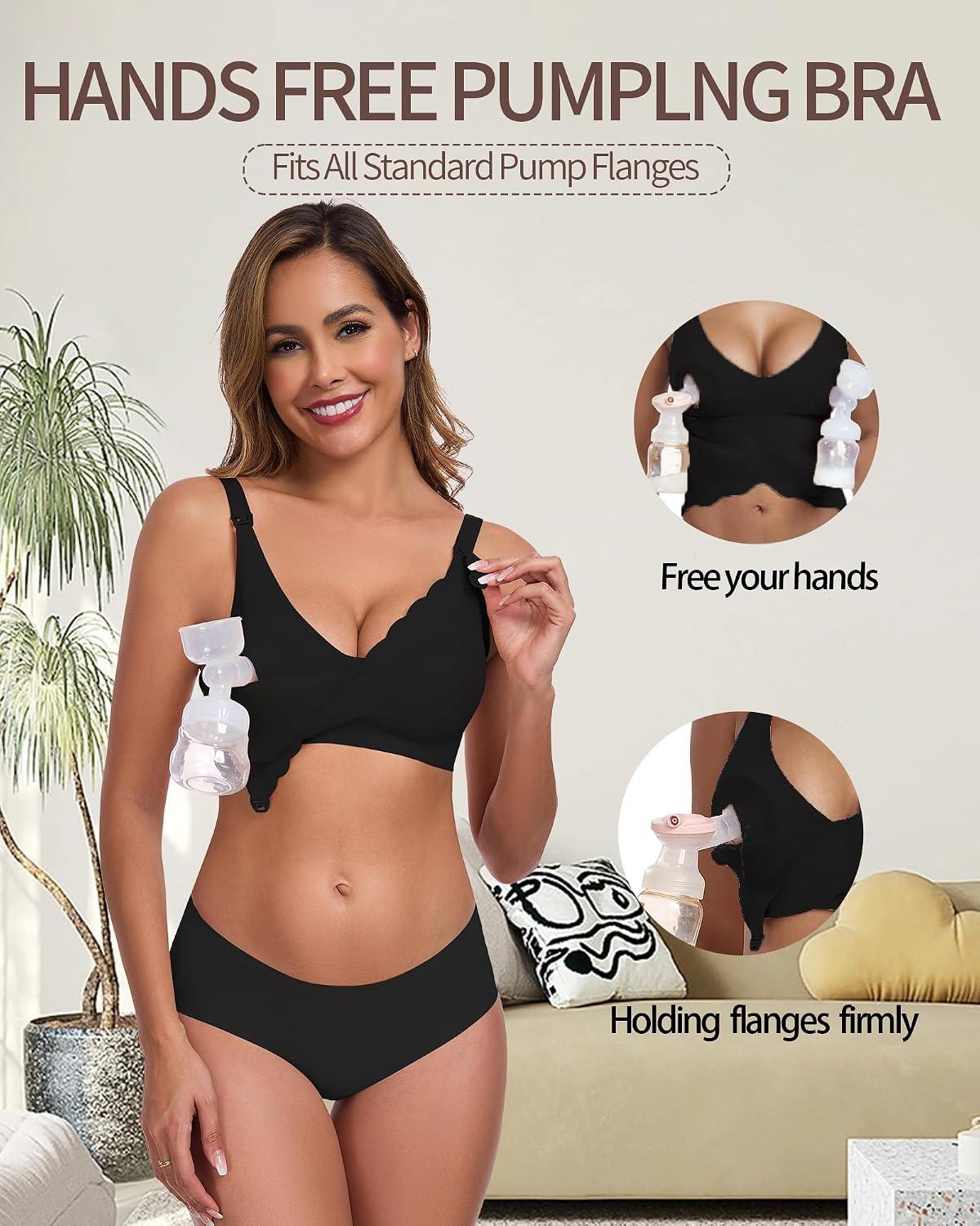 Vinfact Hands Free Pumping Bra for Nursing — image 2