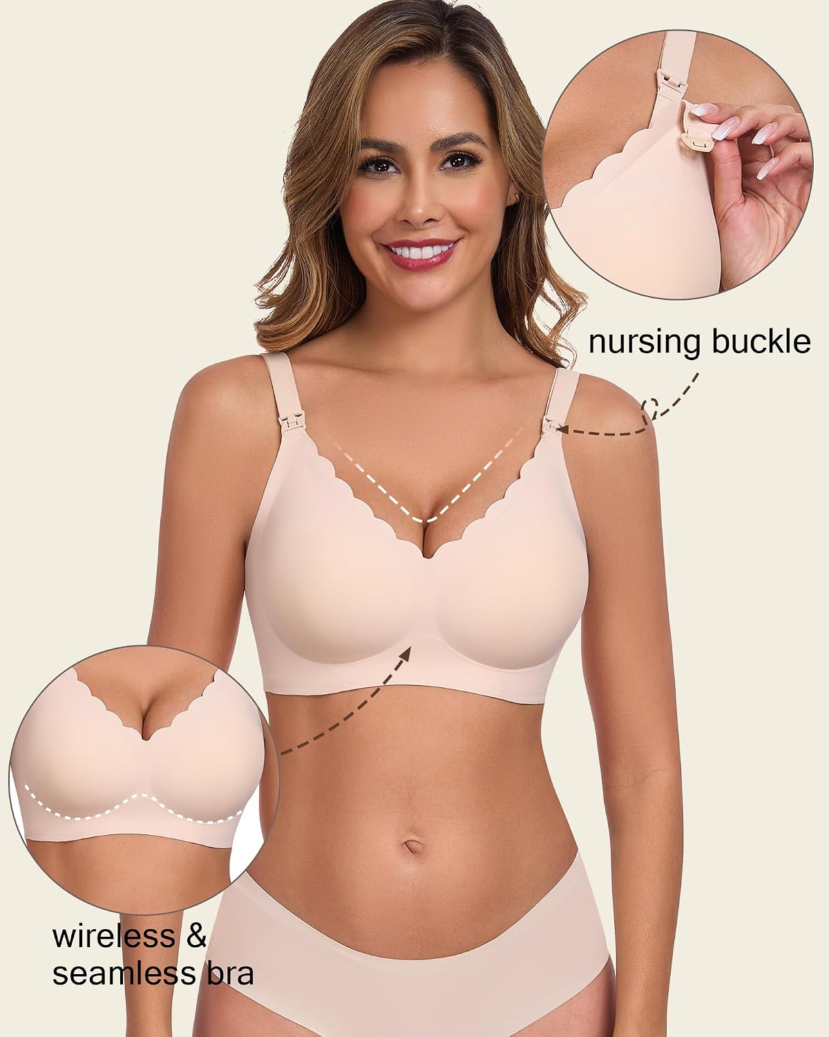 Vinfact Adjustable Hands Free Pumping Bra for Nursing — image 3
