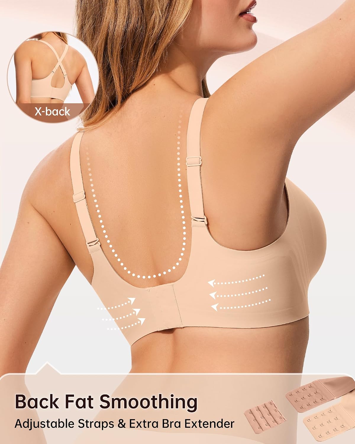LetsJoli Women's Wireless Water Drop Jelly Bra — image 4