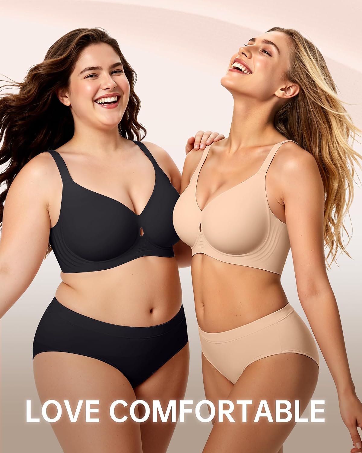 LetsJoli Women's Wireless Water Drop Jelly Bra — image 6