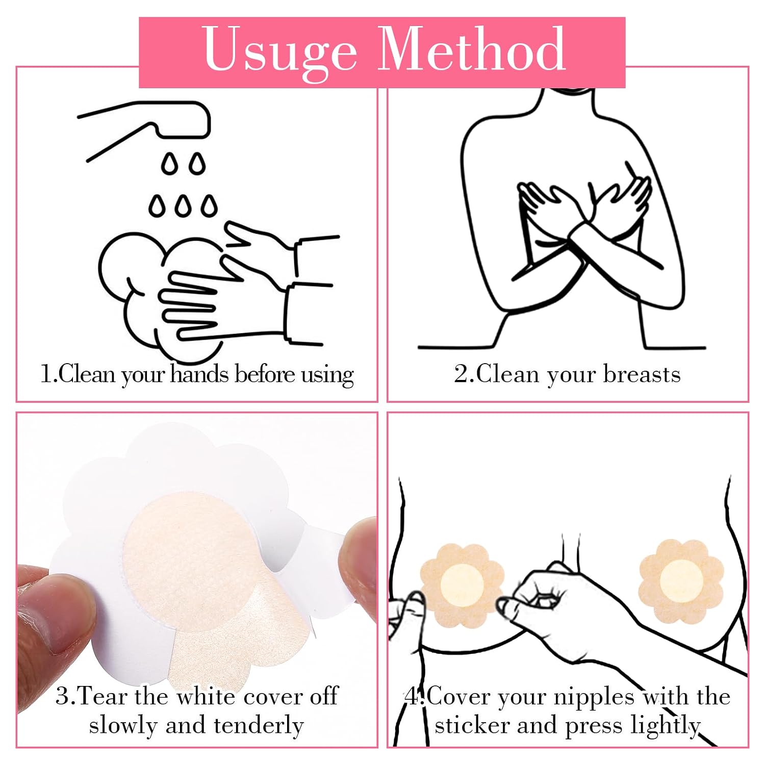 YQQYG Disposable Nipple Covers for Women — image 5