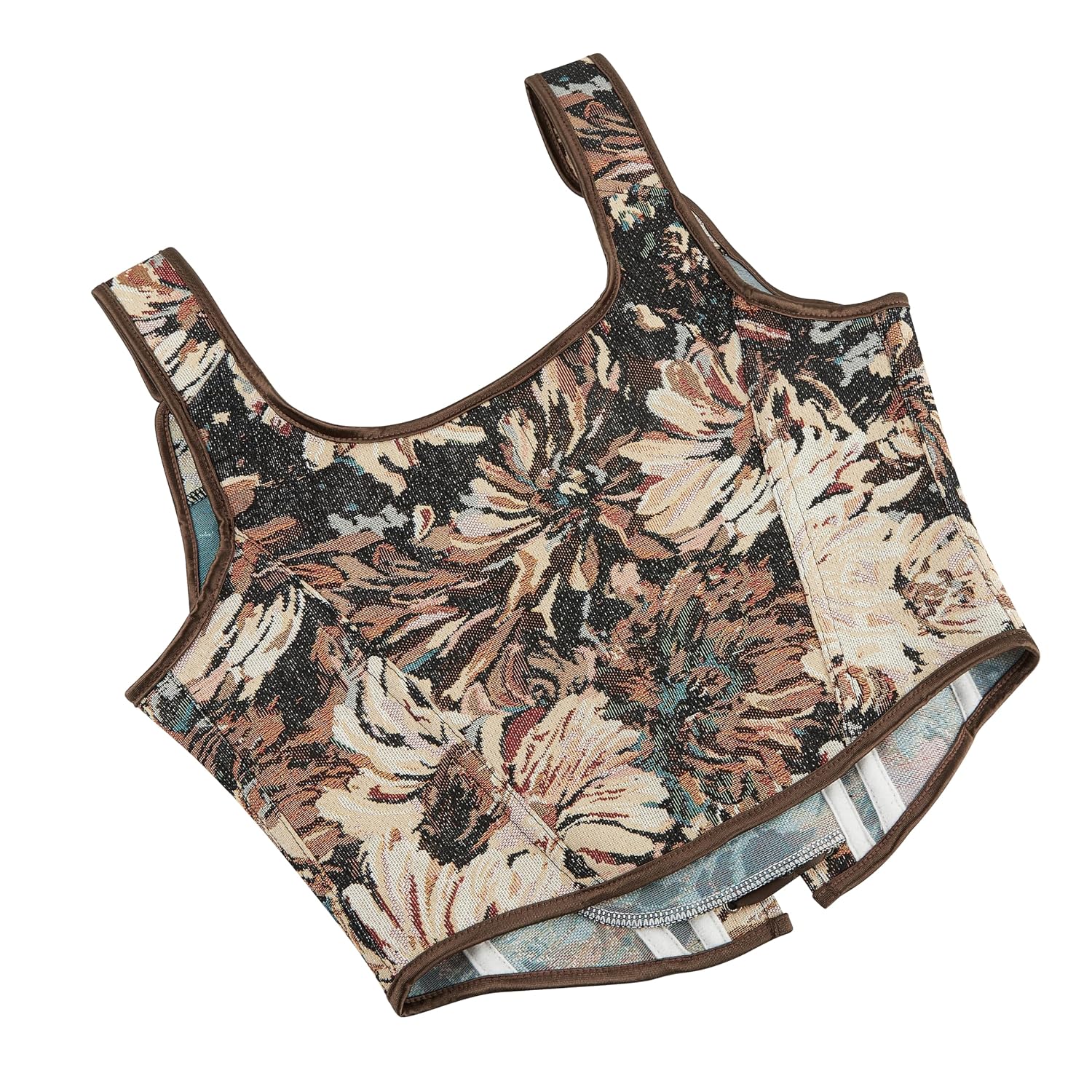 OVOY Women's Floral Jacquard Corset Bustier — image 5