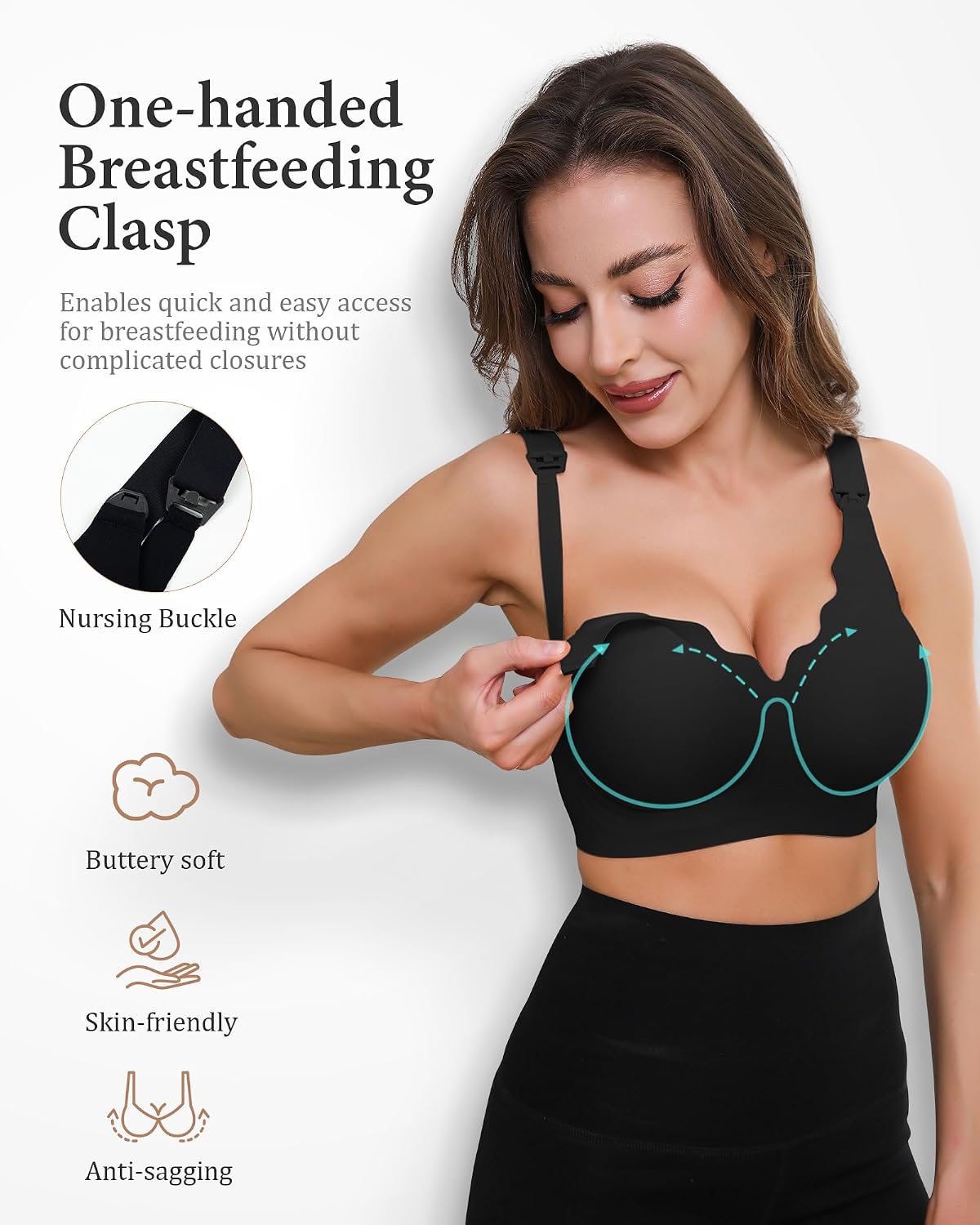 Momfree Buttery Soft Seamless Nursing Bralette — image 2