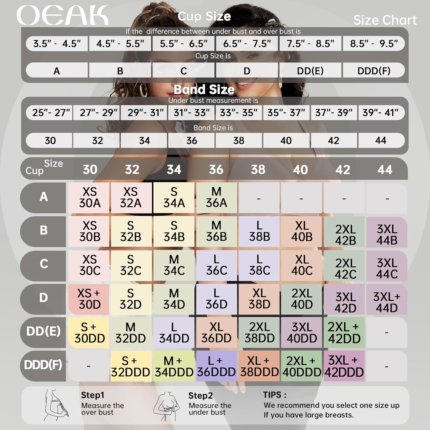 OEAK Women's Jelly Wireless Deep V Bralette — image 6