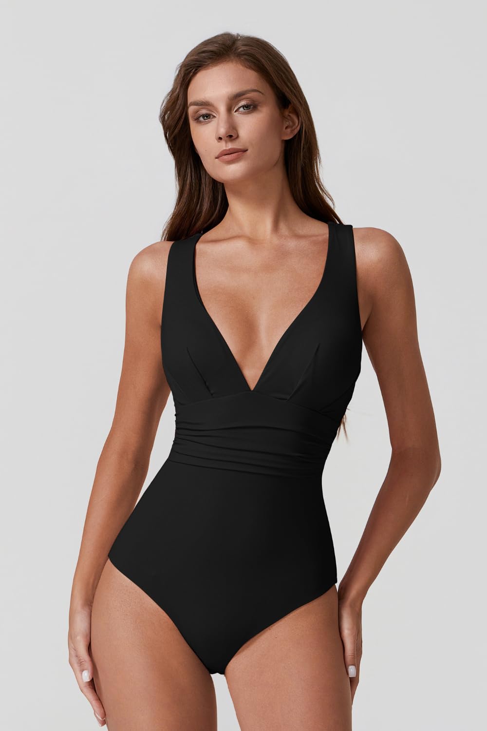 QINSEN V Neck Cross Back Monokini — image 5