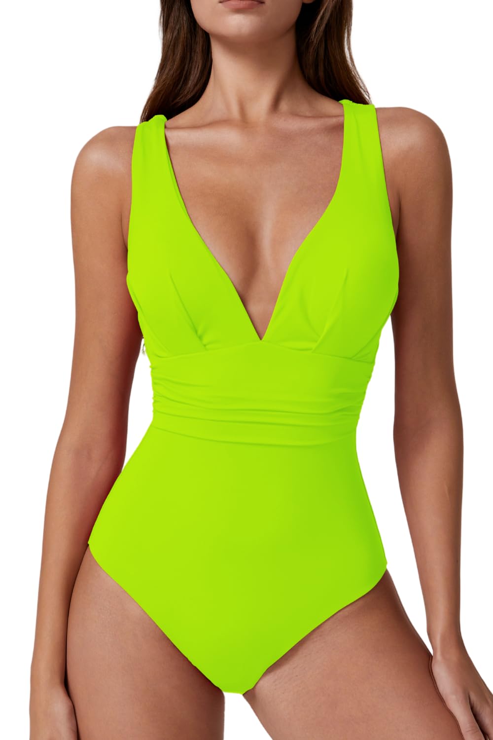 QINSEN V Neck Cross Back Monokini — image 8