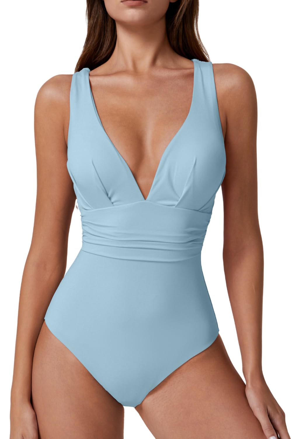 QINSEN V Neck Cross Back Monokini — image 12