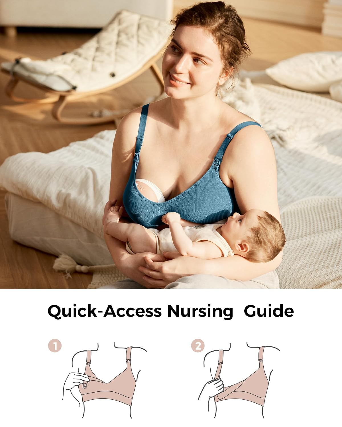 Momcozy Hands-Free Pumping Bra with Breathable Tencel — image 5