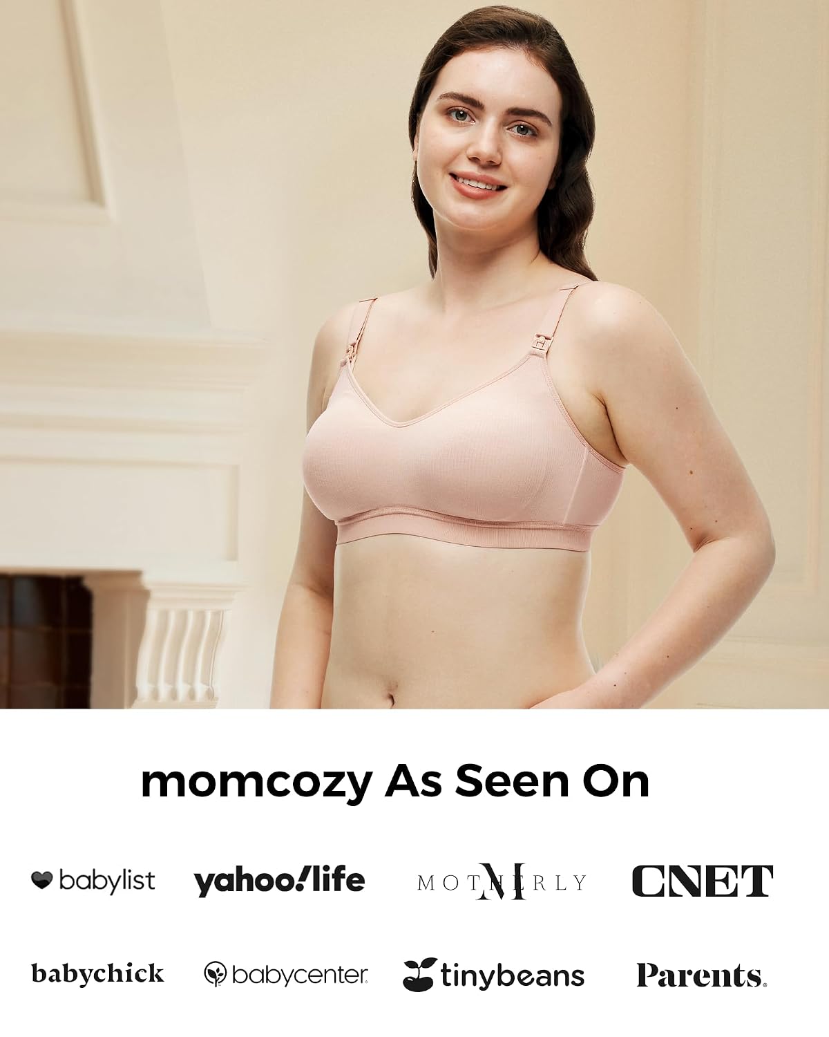 Momcozy Hands-Free Pumping Bra with Breathable Tencel — image 8