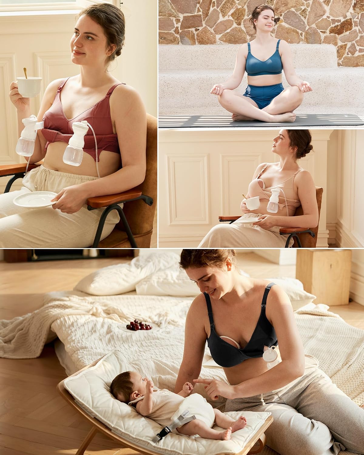 Momcozy Hands-Free Pumping Bra with Breathable Tencel — image 9