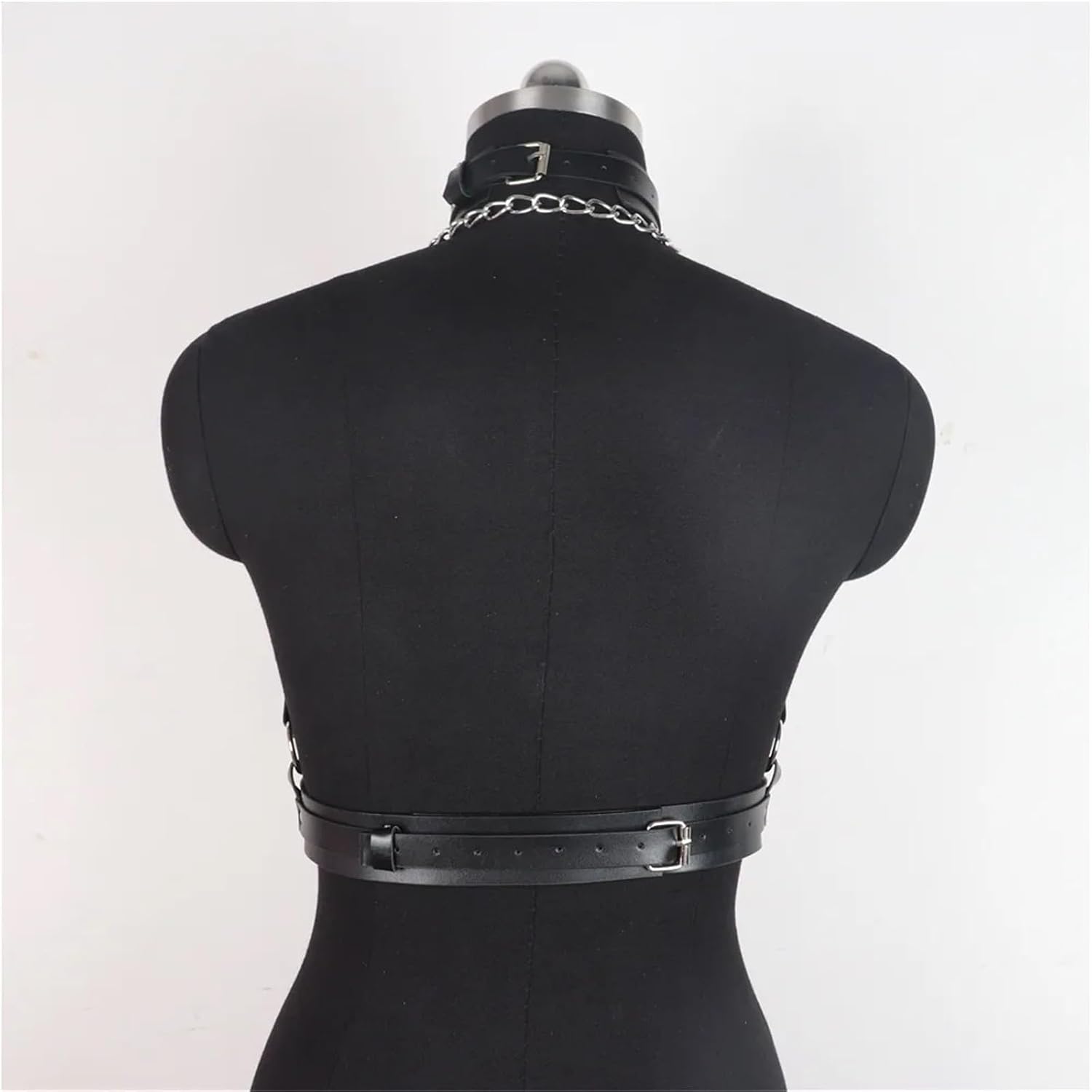 PU Leather Choker Harness with Leash — image 6