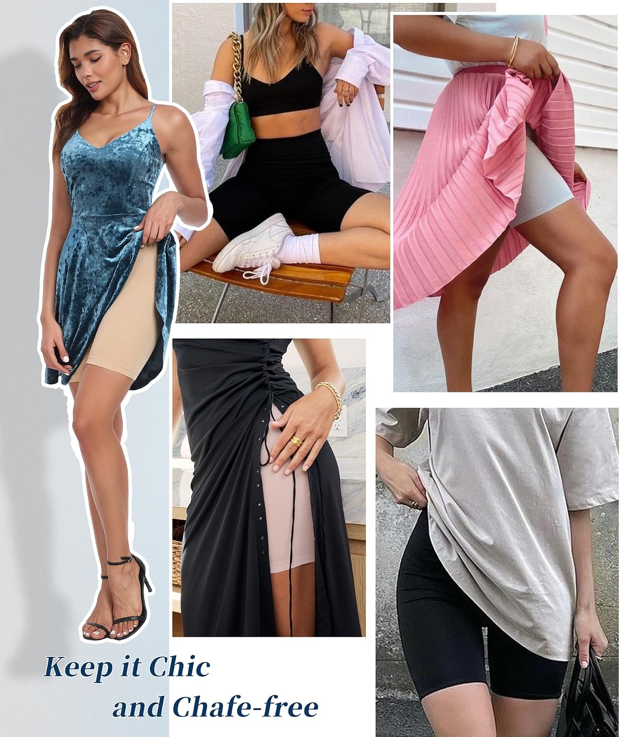 Okimay 4-Pack Seamless Anti Chafing Slip Shorts — image 6