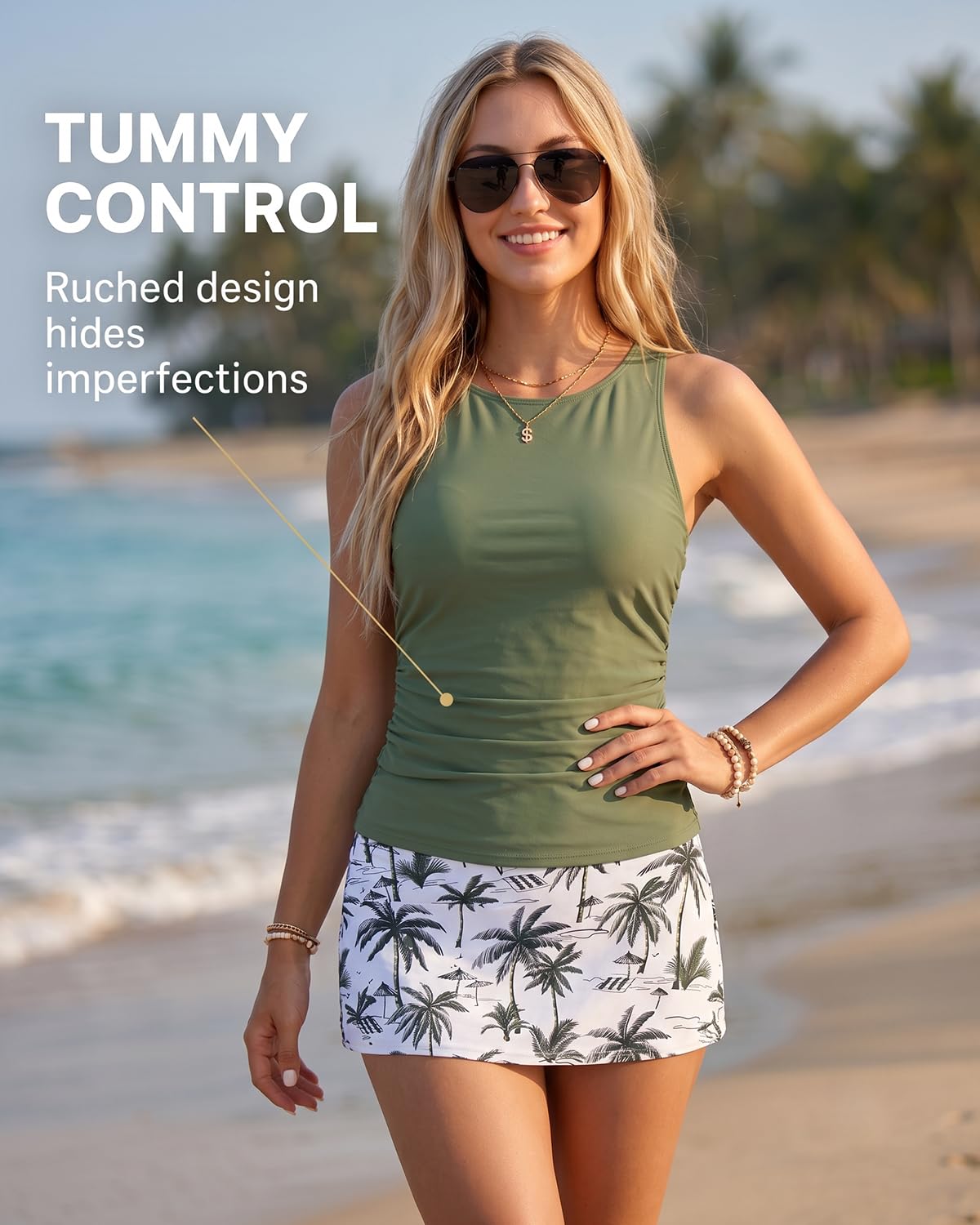 Daci Tankini with Skirt Tummy Control — image 3