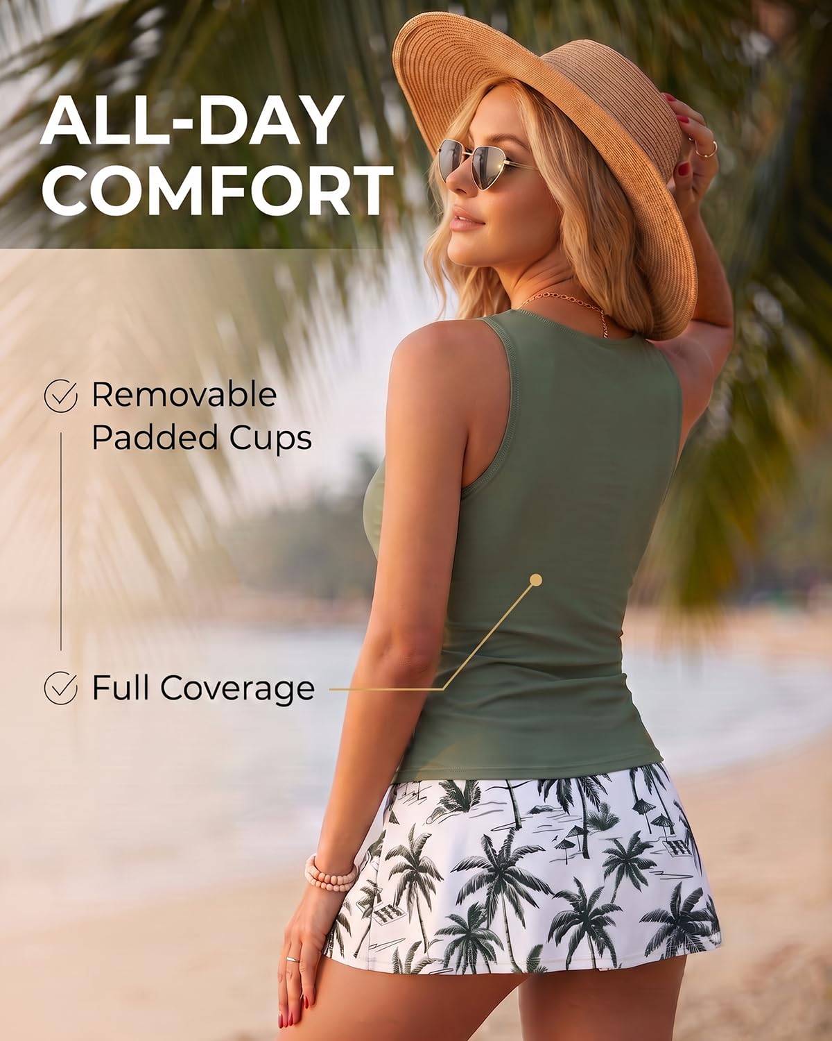 Daci Tankini with Skirt Tummy Control — image 4