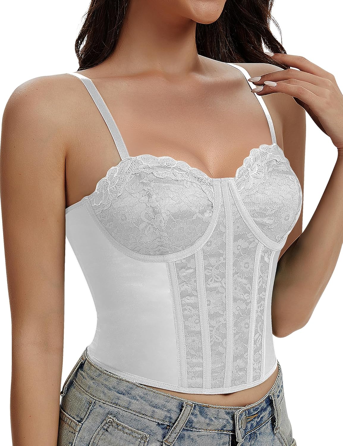 Werkiss Lace Corset Bustier for Women — image 7