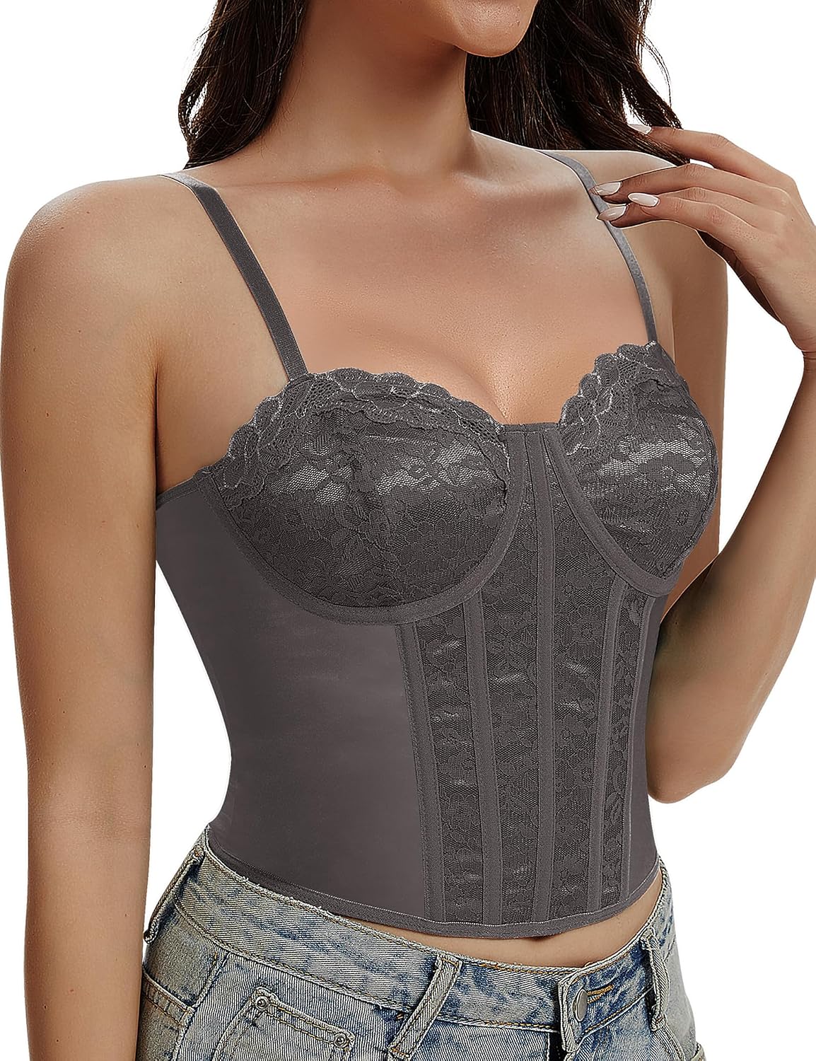 Werkiss Lace Corset Bustier for Women — image 9