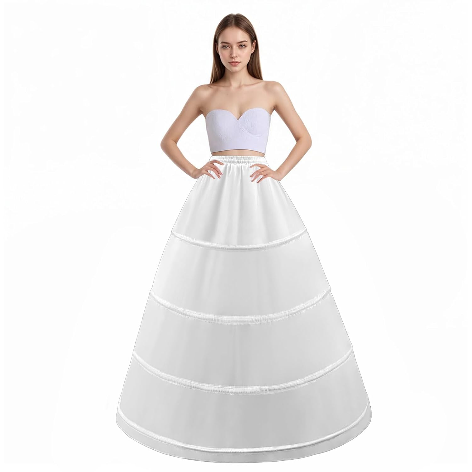 LJXploreMax 4-Hoop Crinoline Underskirt