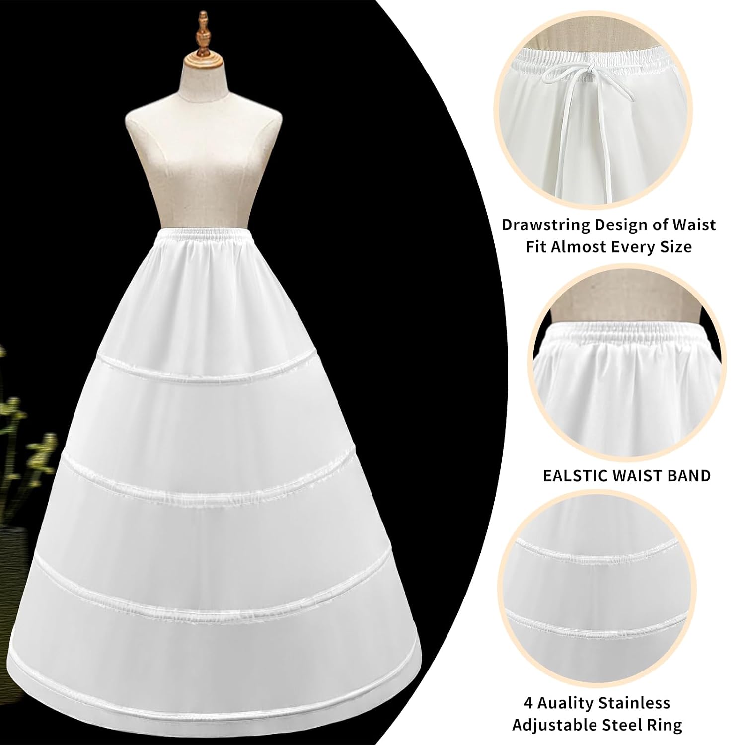LJXploreMax 4-Hoop Crinoline Underskirt — image 3
