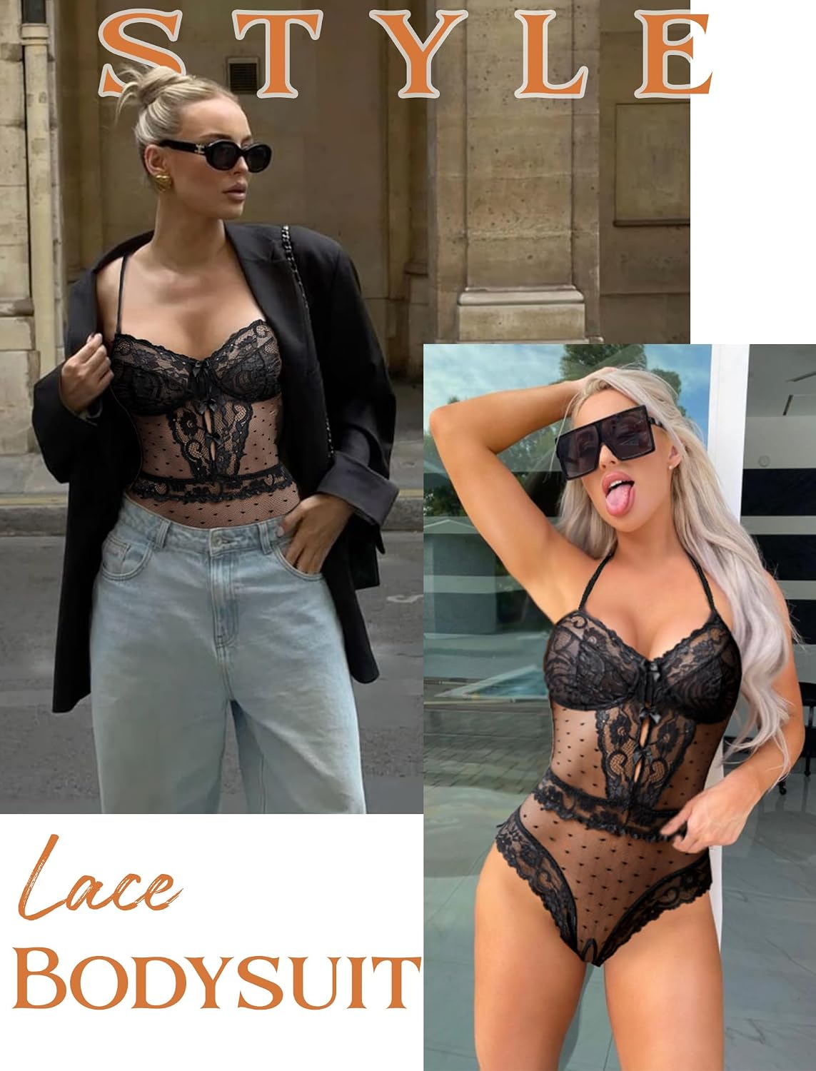 Avidlove Sheer Lace Teddy Bodysuit — image 5