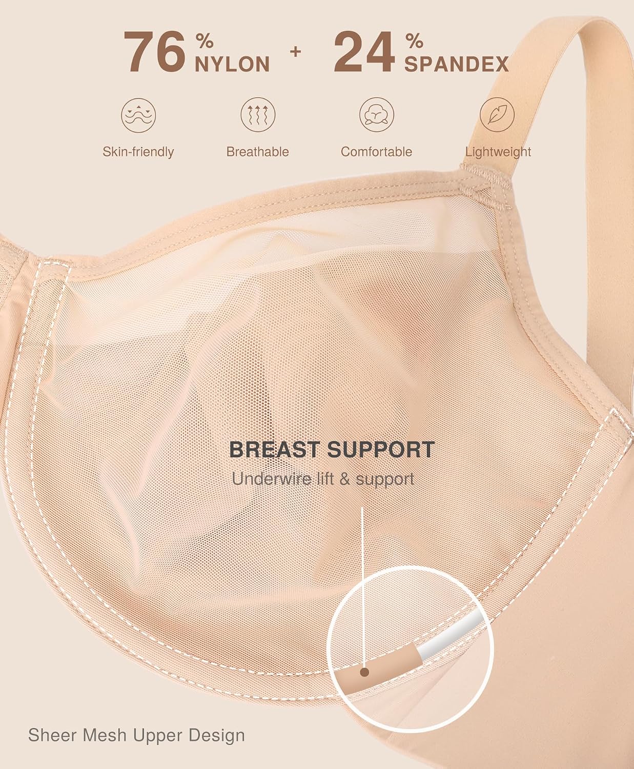 Lover-Beauty Full Coverage Minimizer Bra — image 2