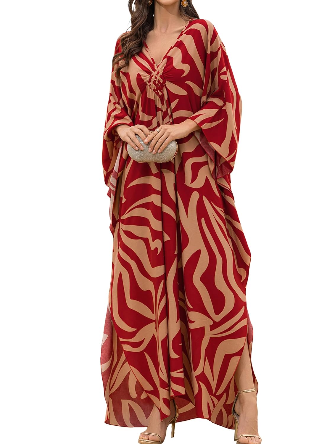 Floral Print Caftan Cover Up for Women — image 7